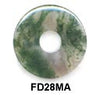 Pi Disc 28mm Moss Agate