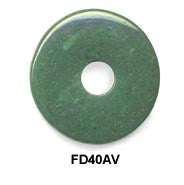 Pi Disc 40mm Green Aventurine