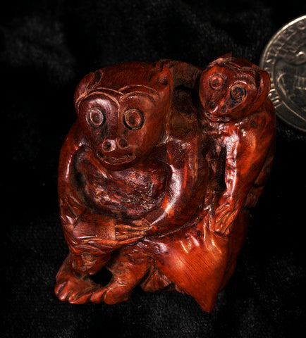 Ma-Li Wood 3 Monkeys Bead FWD06