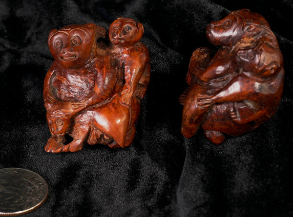 Ma-Li Wood 3 Monkeys Bead FWD06