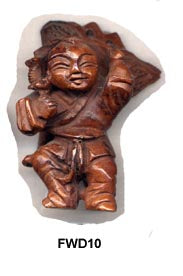 Ma-Li Wood Boy Flying Butterfly Kite Pendant FWD10