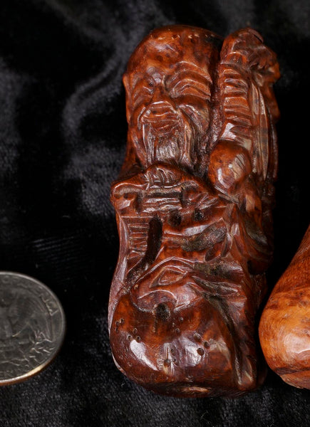 Ma-Li Wood God of Longevity with Deer Bead FWD13