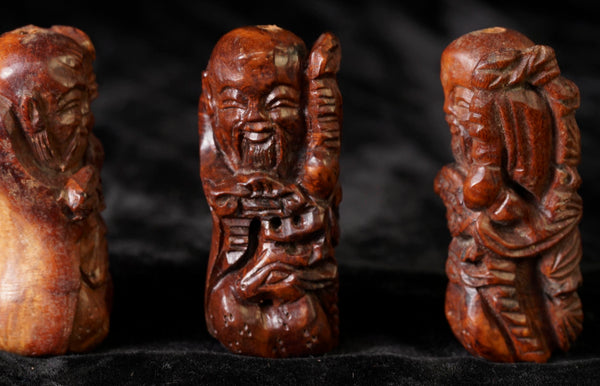 Ma-Li Wood God of Longevity with Deer Bead FWD13