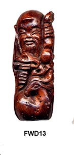 Ma-Li Wood God of Longevity with Deer Bead FWD13