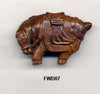Ma-Li Wood Horse with Saddle Bead FWD07