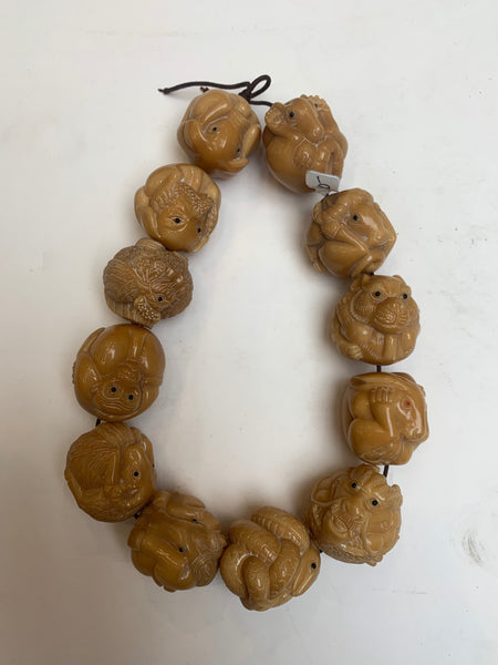 Zodiac Tagua Nut Beads