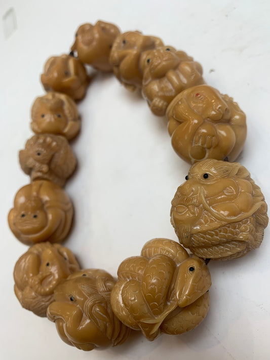 Zodiac Tagua Nut Beads