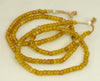 African Light Amber Glass Padre Bead  BA-P17